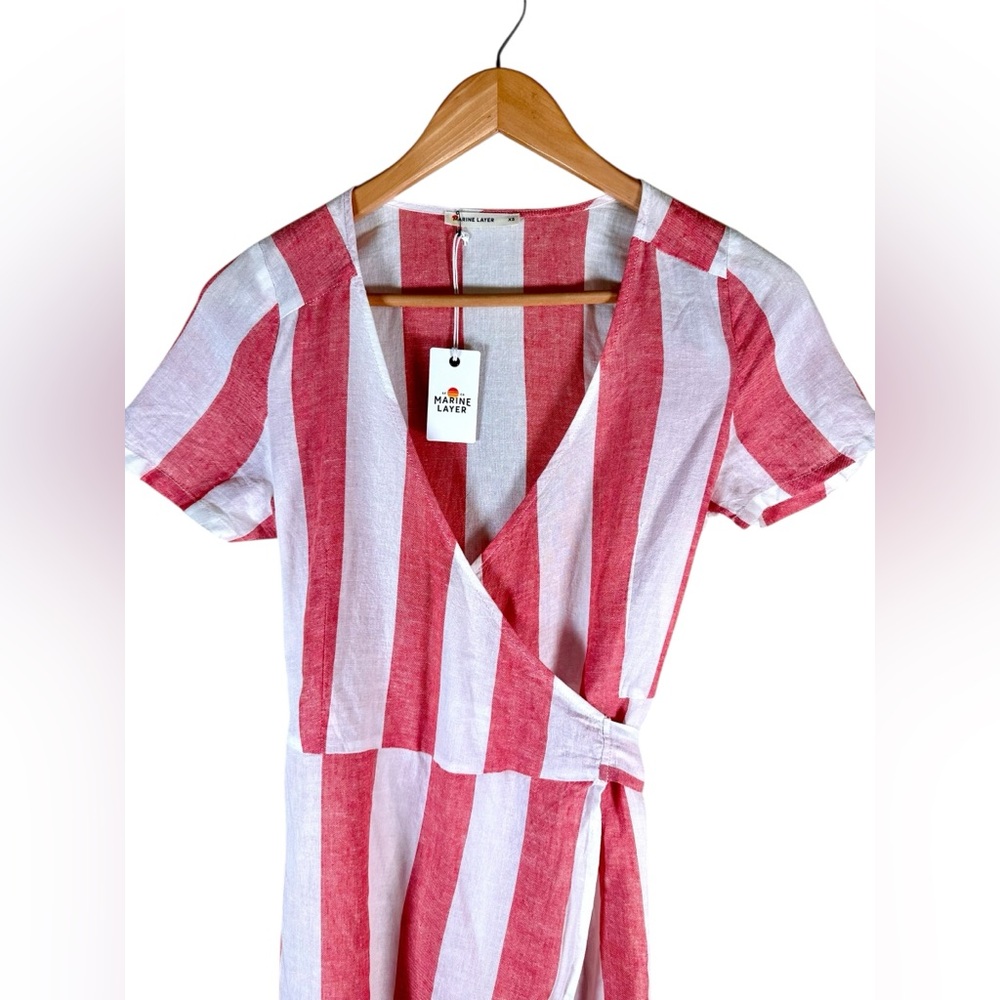 NWT Marine Layer Frances Wrap Dress - Picture 4 of 12